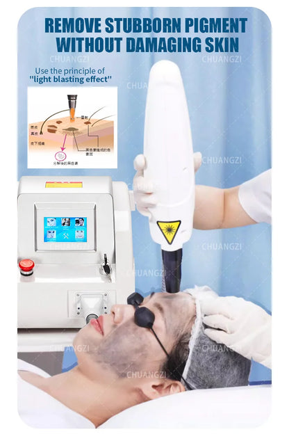 Professional Nd Yag Pico Laser Tattoo Removal 755nm 1064nm 532nm 1320nm Machine Neodymium Picosecond Eyebrow Q Switch