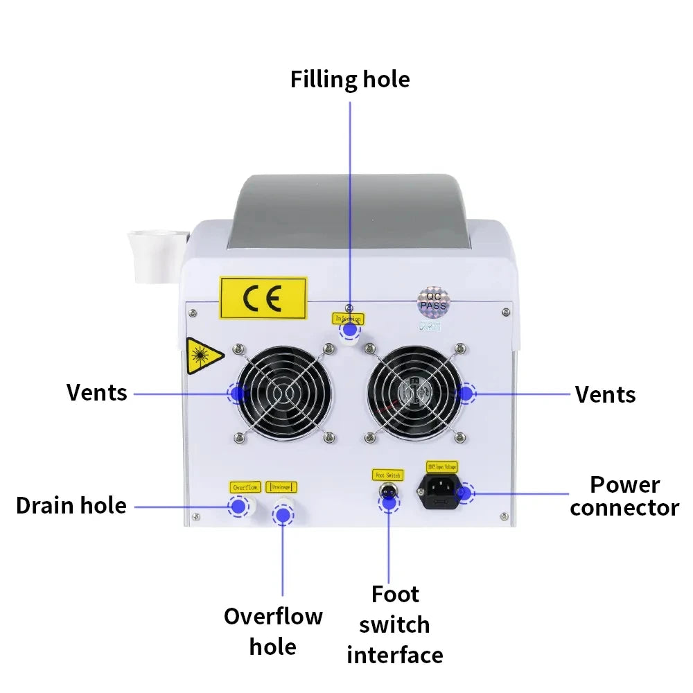 Professional Nd Yag Pico Laser Tattoo Removal 755nm 1064nm 532nm 1320nm Machine Neodymium Picosecond Eyebrow Q Switch