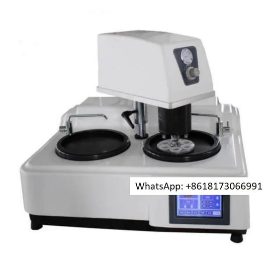 Fully automatic metallographic sample pre grinding machine, dual disc continuously variable speed grinding and polishing machine